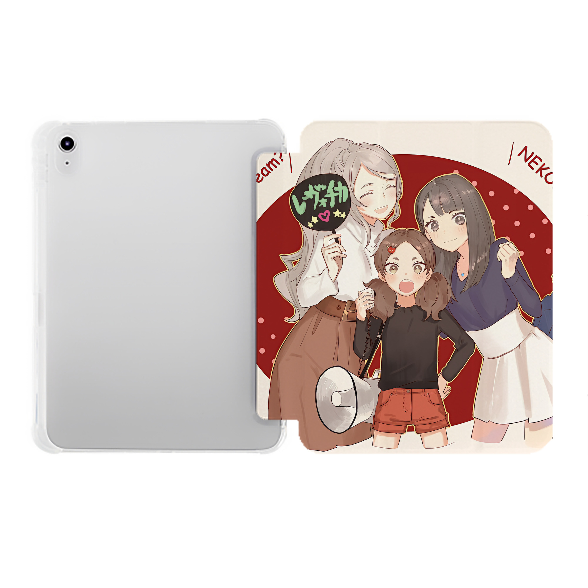 （画像用） ハイキュー!! Haikyu!! IPad ケース ペン収納付き 三つ折りスタンド PUレザー×シリコン 対応機種9.5/10.5/10.9インチ